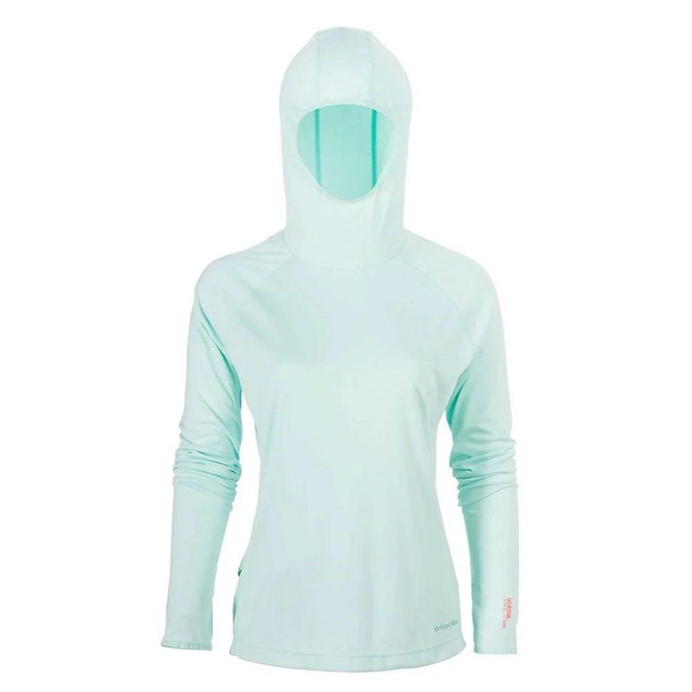 Grundens WOMEN'S SOLSTRALE HOODIE UPF50 Blue Light Size Large